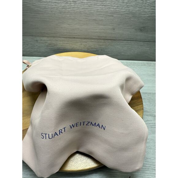 Stuart Weitzman Vida Patent-Finish Block Heel Pumps Shoes Black 9.5 - Picture 12 of 13